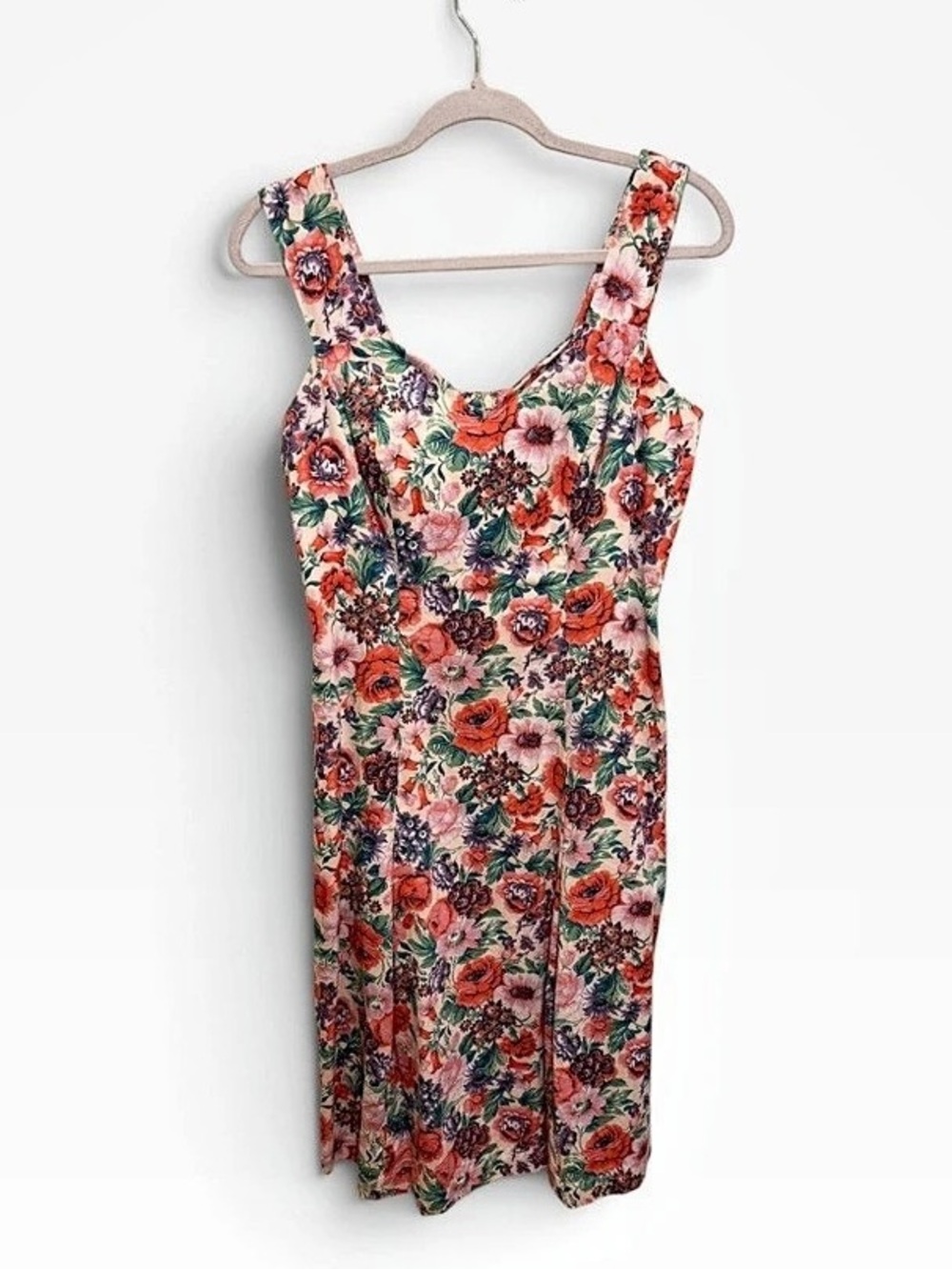 NWOT J. Peterman Floral Cotton Sweetheart Sheath Dress Size 6